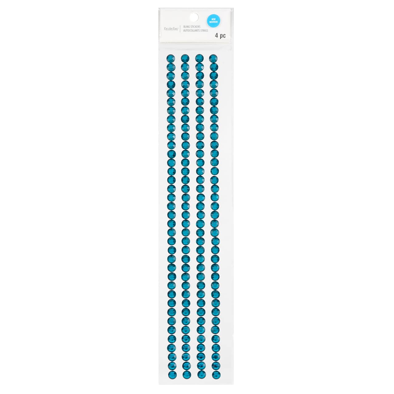 12 Packs: 4 ct. (48 total) Teal Bling Stickers by Recollections™